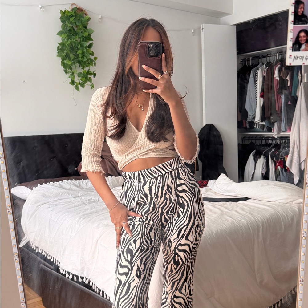Zebra Print Women's Pants